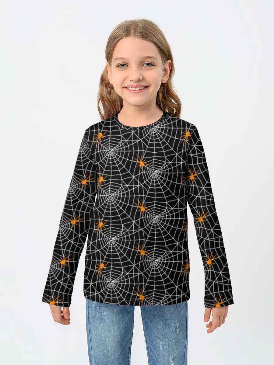 Children's cotton long sleeve shirt
