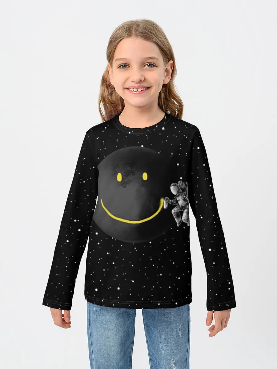 Children's cotton long sleeve shirt
