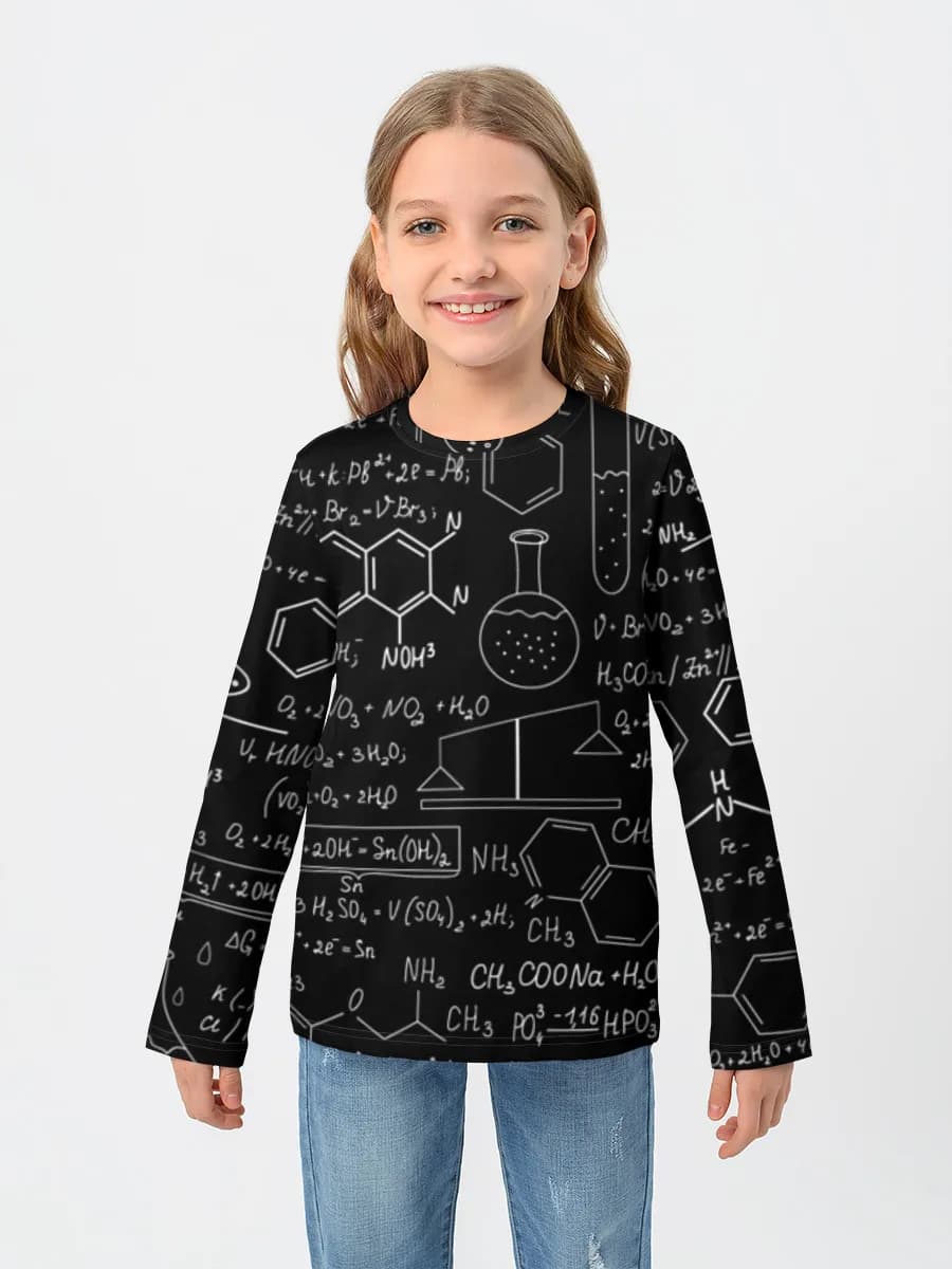 Children's cotton long sleeve shirt