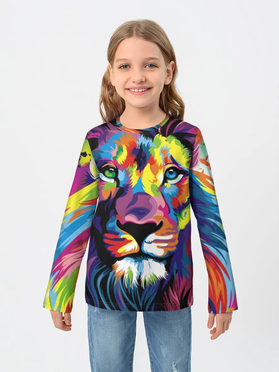 Children's cotton long sleeve shirt