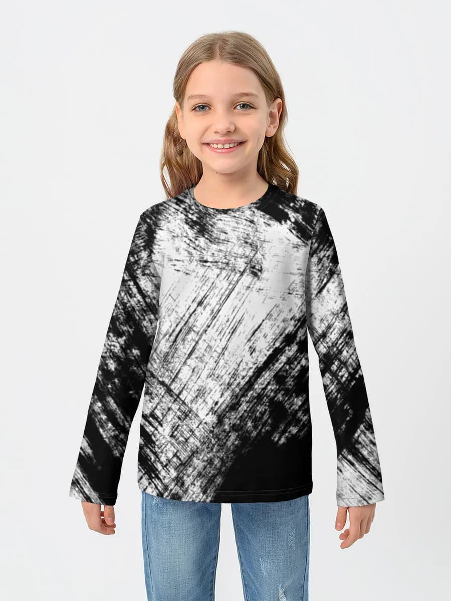 Children's cotton long sleeve shirt