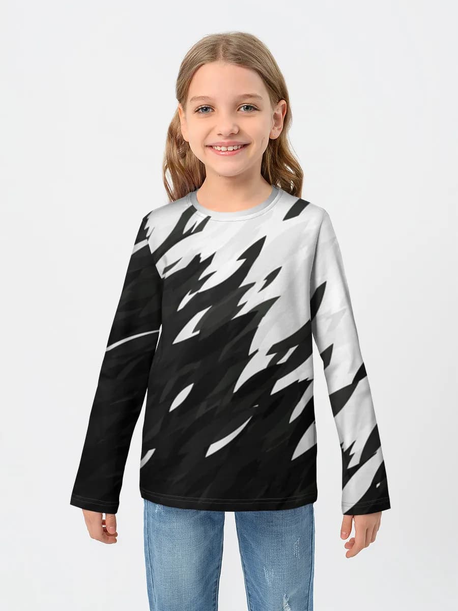 Children's cotton long sleeve shirt