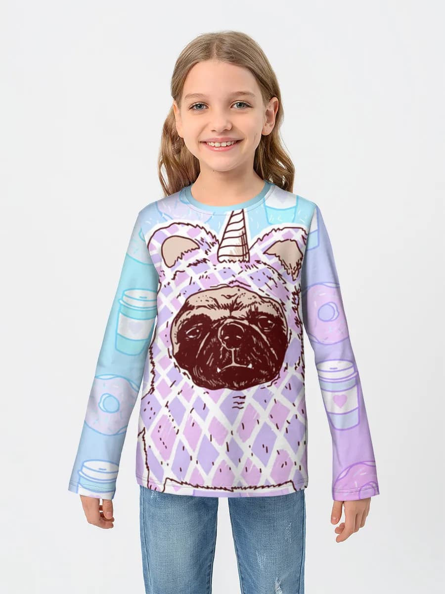 Children's cotton long sleeve shirt