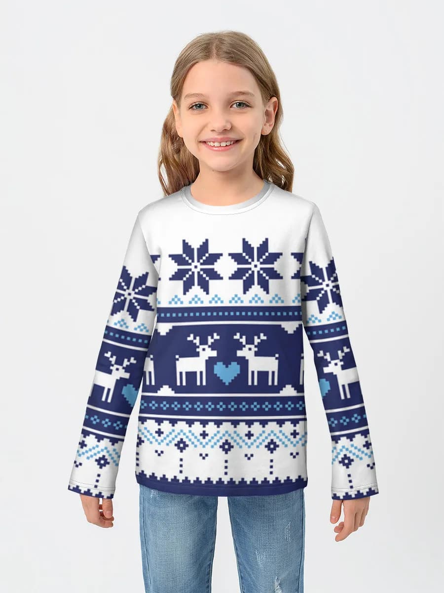 Children's cotton long sleeve shirt