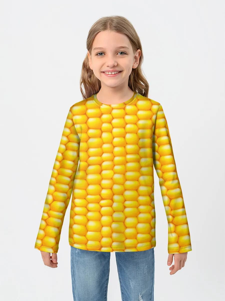 Children's cotton long sleeve shirt