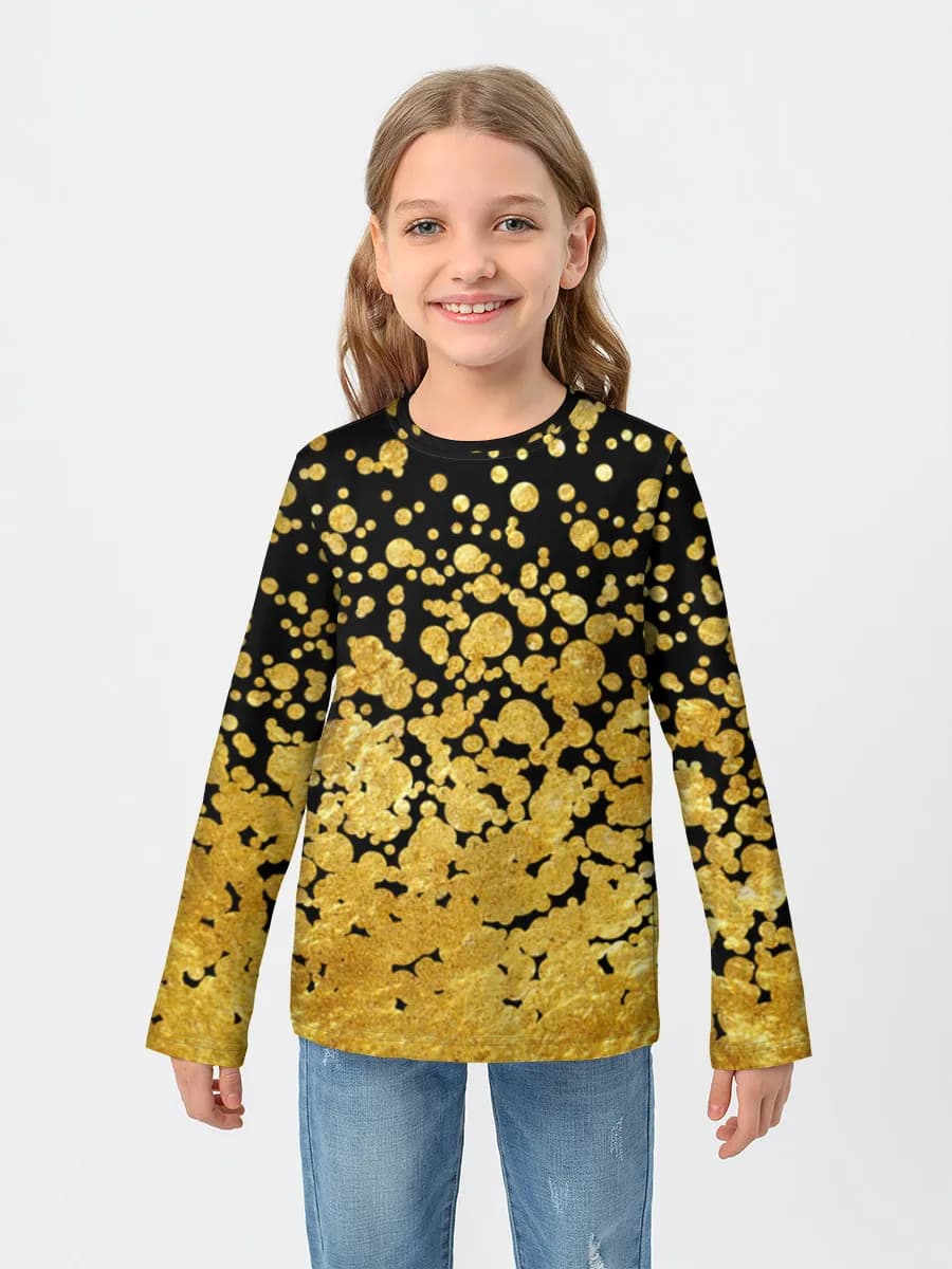 Gold Glitter Confetti Burst