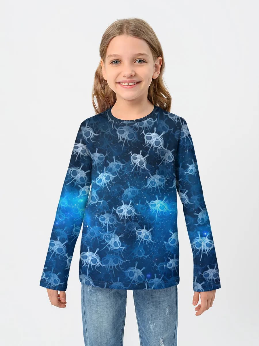 Children's cotton long sleeve shirt