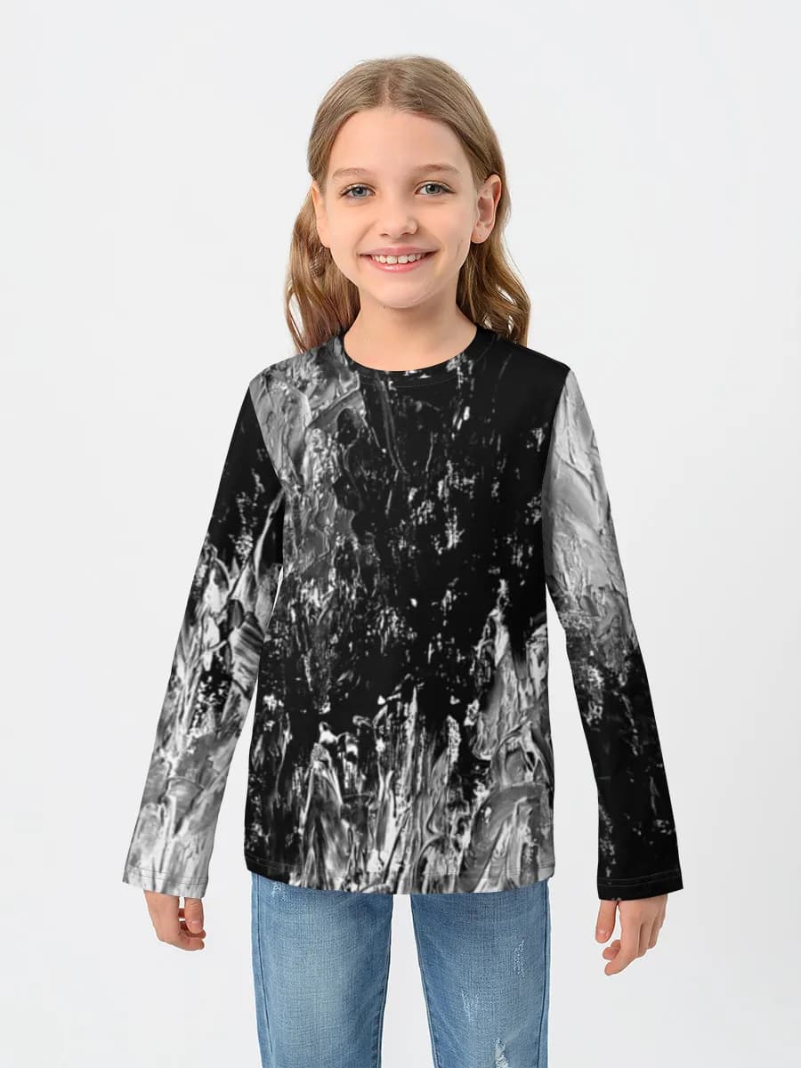 Children's cotton long sleeve shirt
