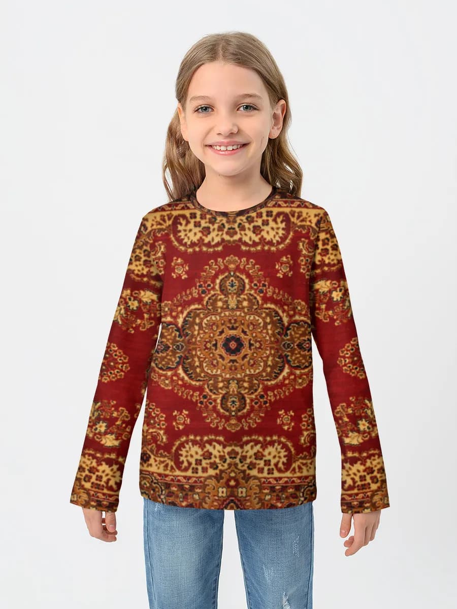 Children's cotton long sleeve shirt