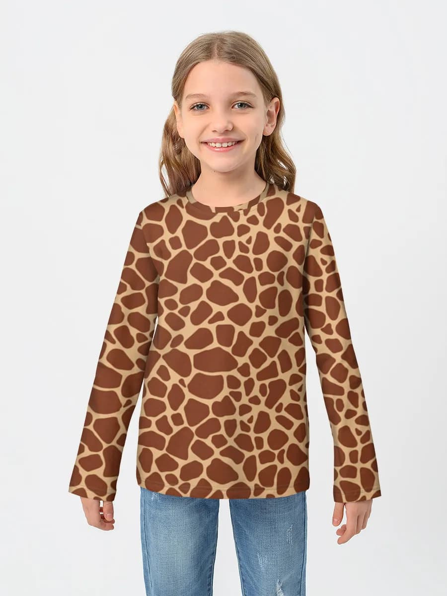 Children's cotton long sleeve shirt