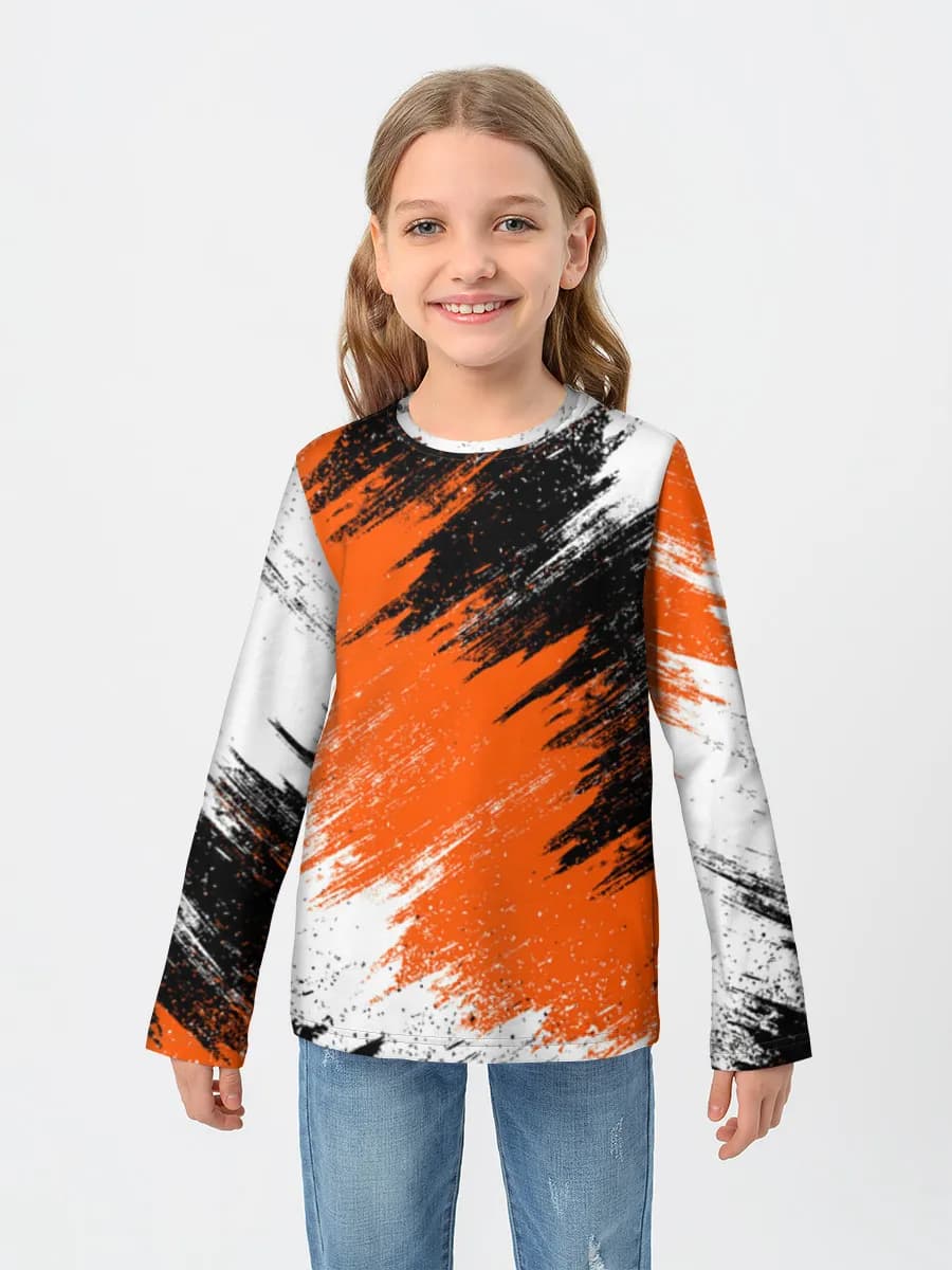 Children's cotton long sleeve shirt