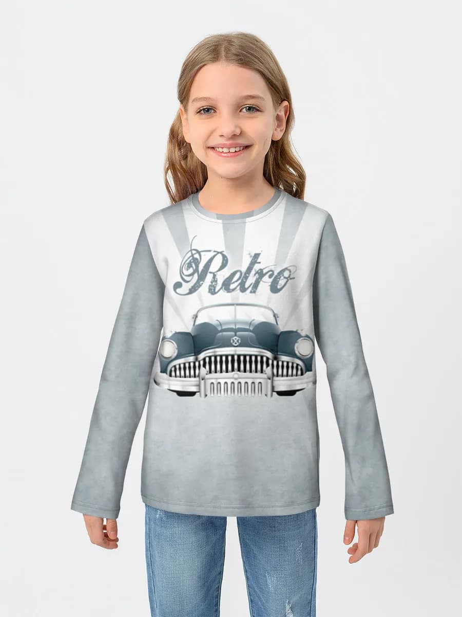 Children's cotton long sleeve shirt