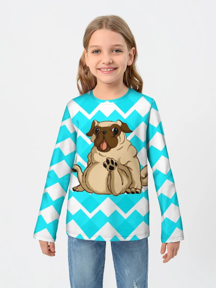 Children's cotton long sleeve shirt