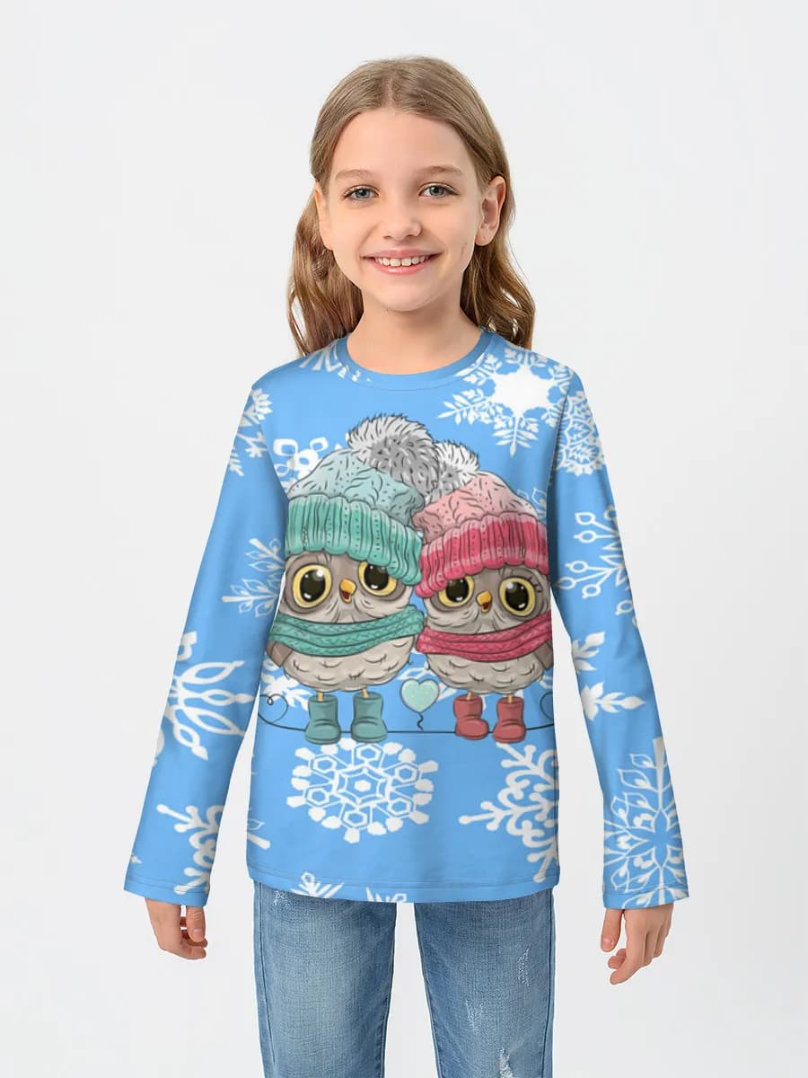 Children's cotton long sleeve shirt