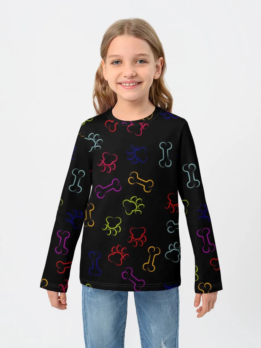 Children's cotton long sleeve shirt