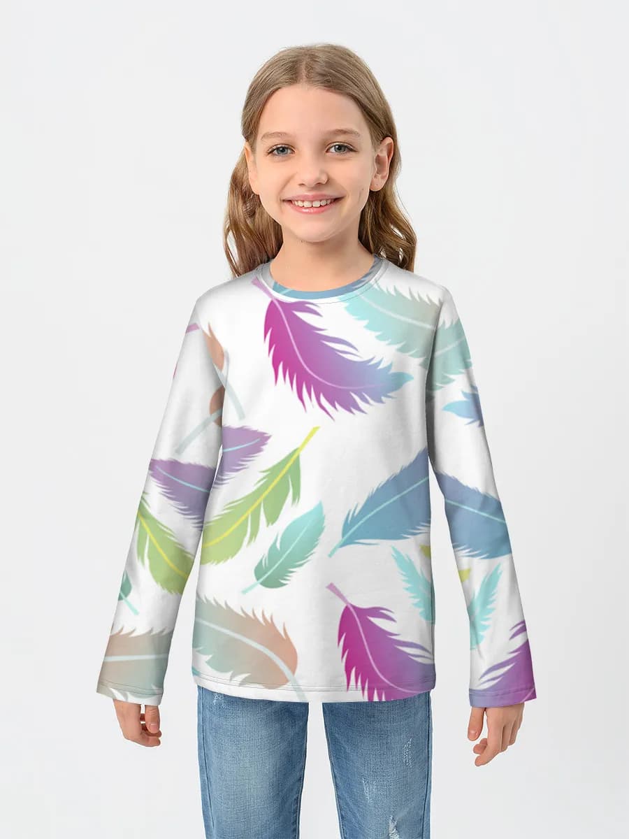 Children's cotton long sleeve shirt