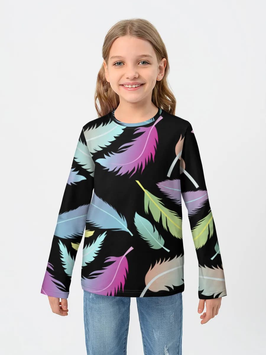 Children's cotton long sleeve shirt