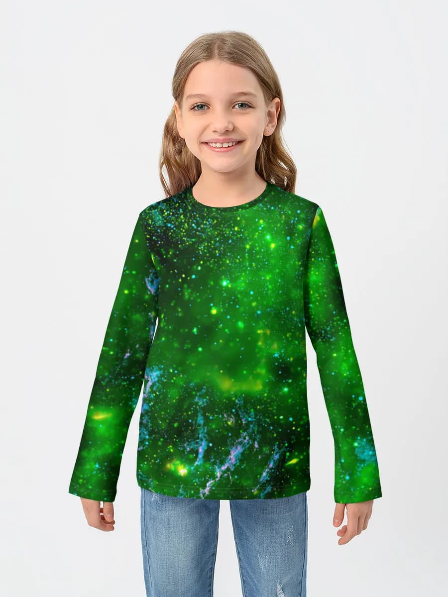 Children's cotton long sleeve shirt