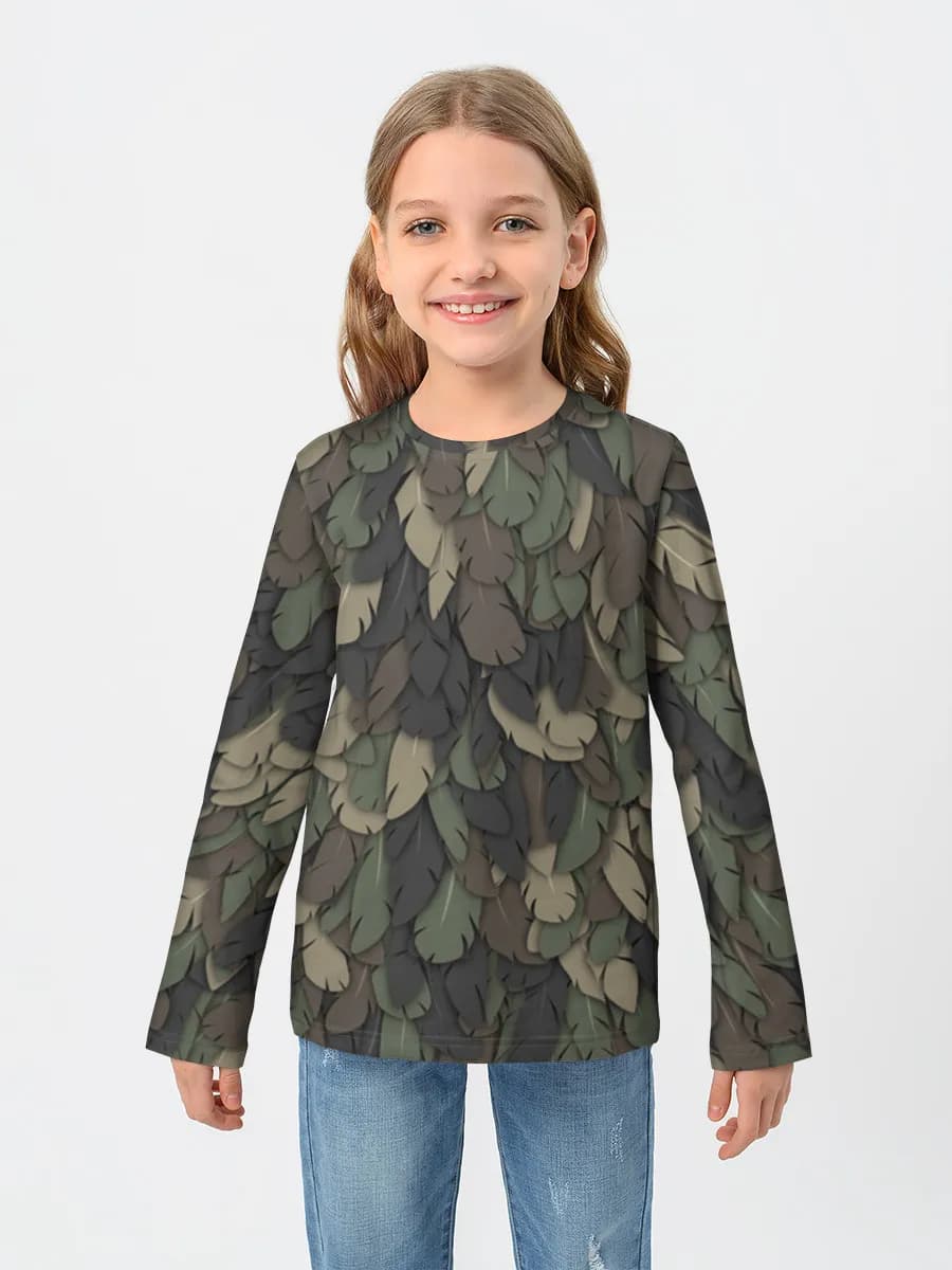 Children's cotton long sleeve shirt
