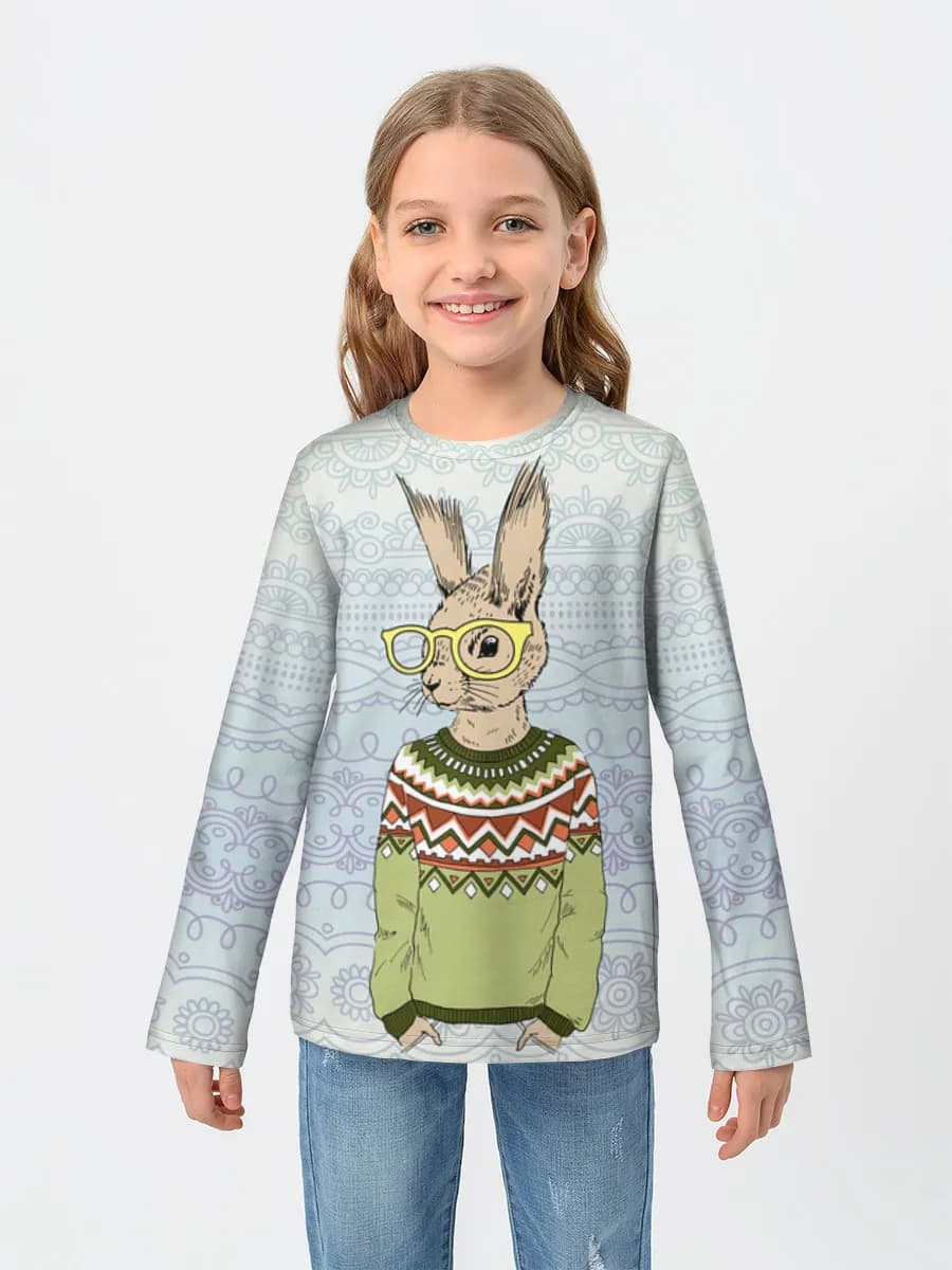 Children's cotton long sleeve shirt
