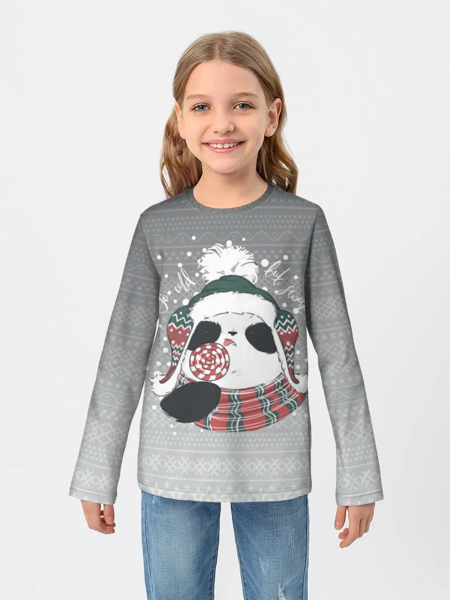 Children's cotton long sleeve shirt