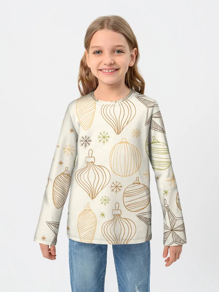 Children's cotton long sleeve shirt