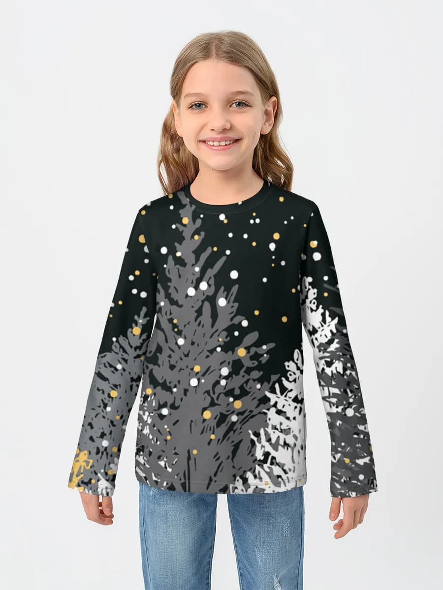 Children's cotton long sleeve shirt