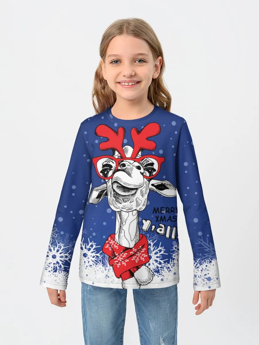 Children's cotton long sleeve shirt