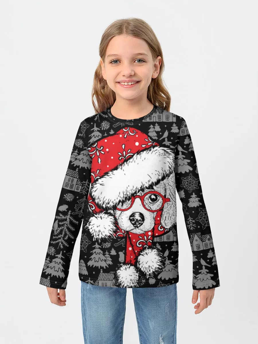 Children's cotton long sleeve shirt