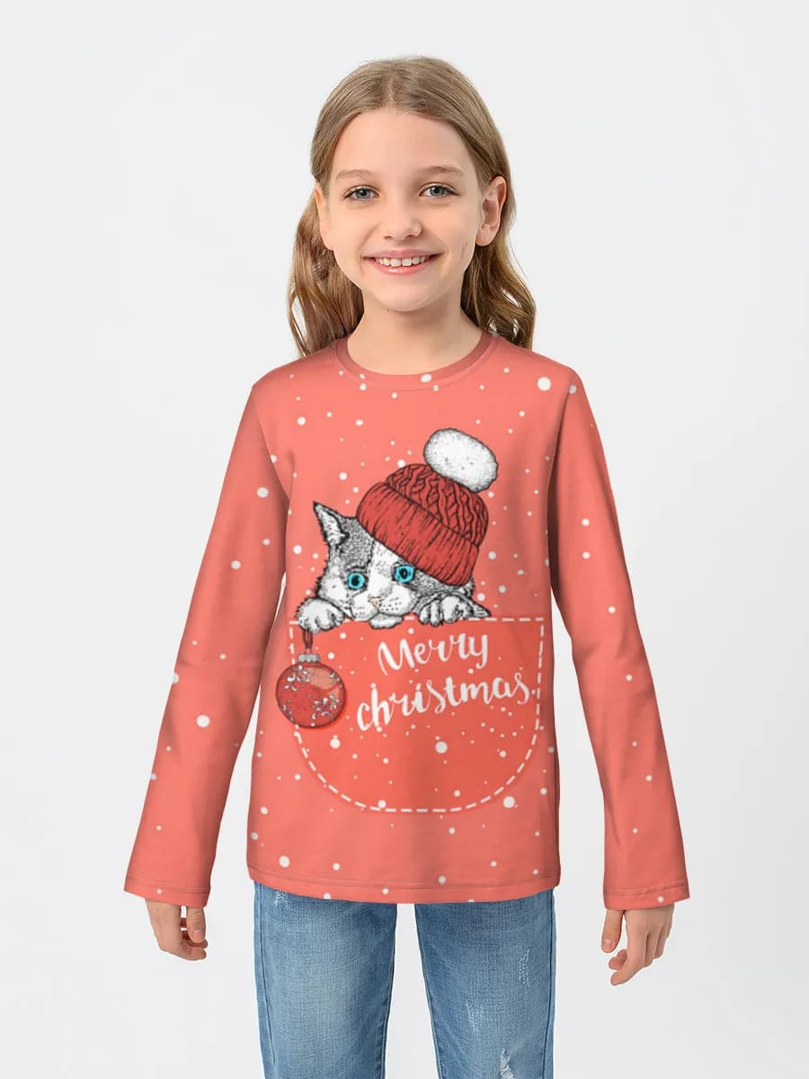 Children's cotton long sleeve shirt