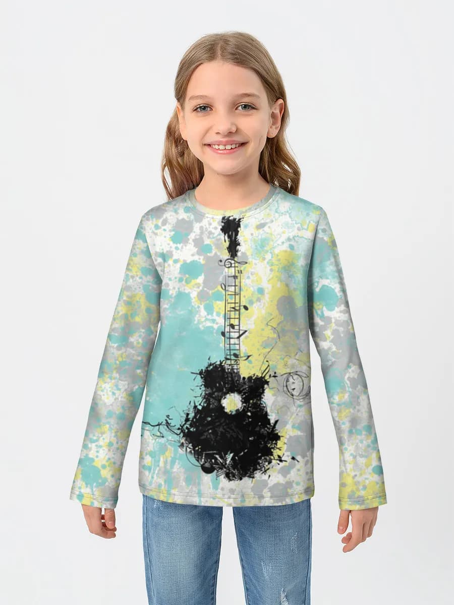 Children's cotton long sleeve shirt
