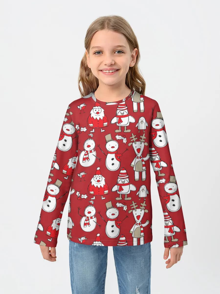 Children's cotton long sleeve shirt
