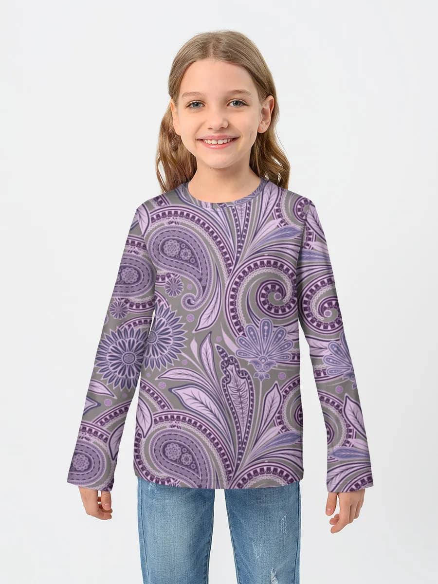 Children's cotton long sleeve shirt