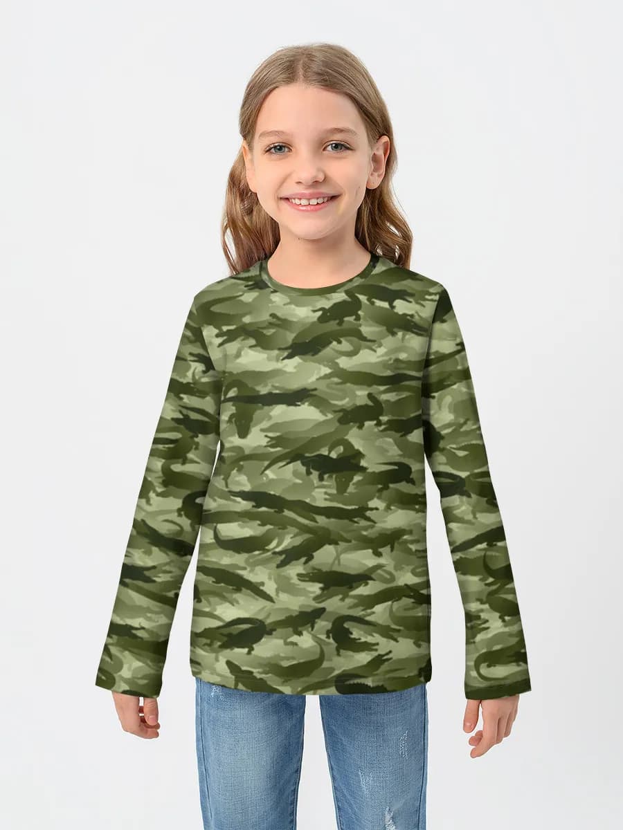 Children's cotton long sleeve shirt