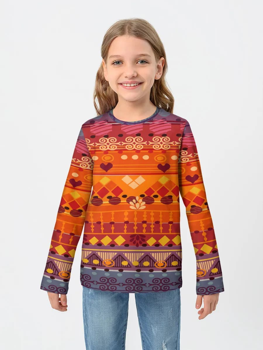 Children's cotton long sleeve shirt