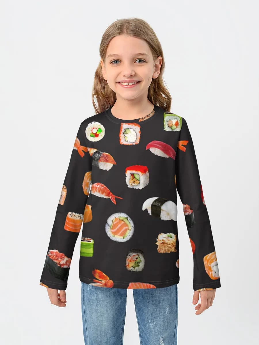 Children's cotton long sleeve shirt