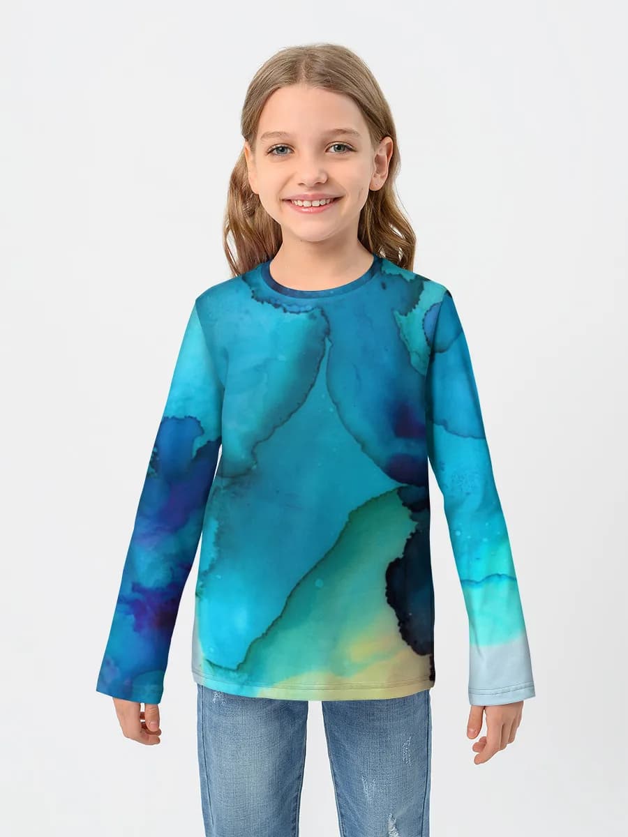 Children's cotton long sleeve shirt