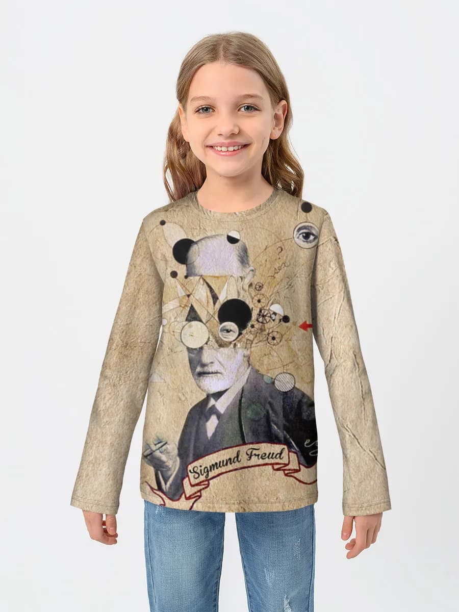 Children's cotton long sleeve shirt