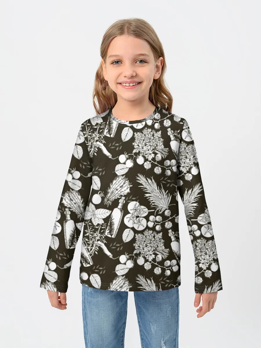 Children's cotton long sleeve shirt