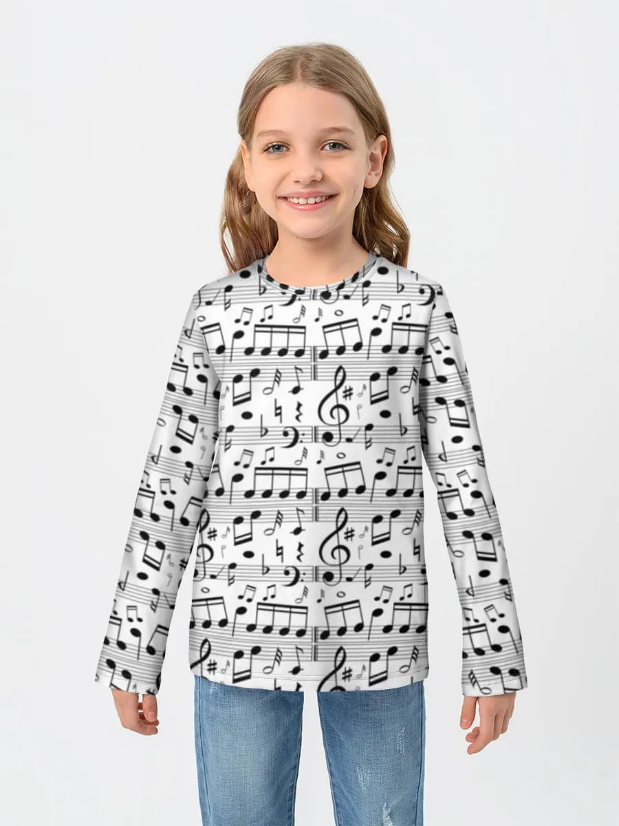 Children's cotton long sleeve shirt