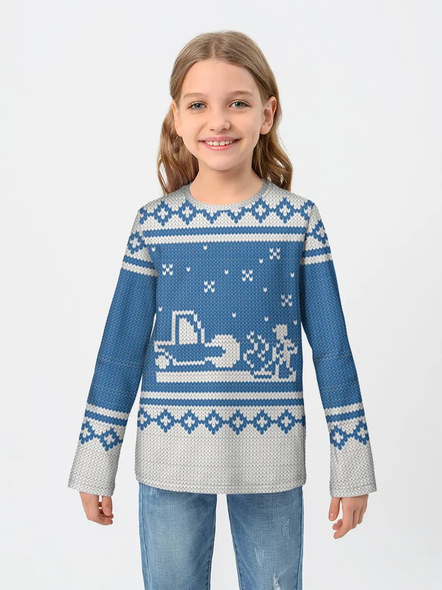 Children's cotton long sleeve shirt