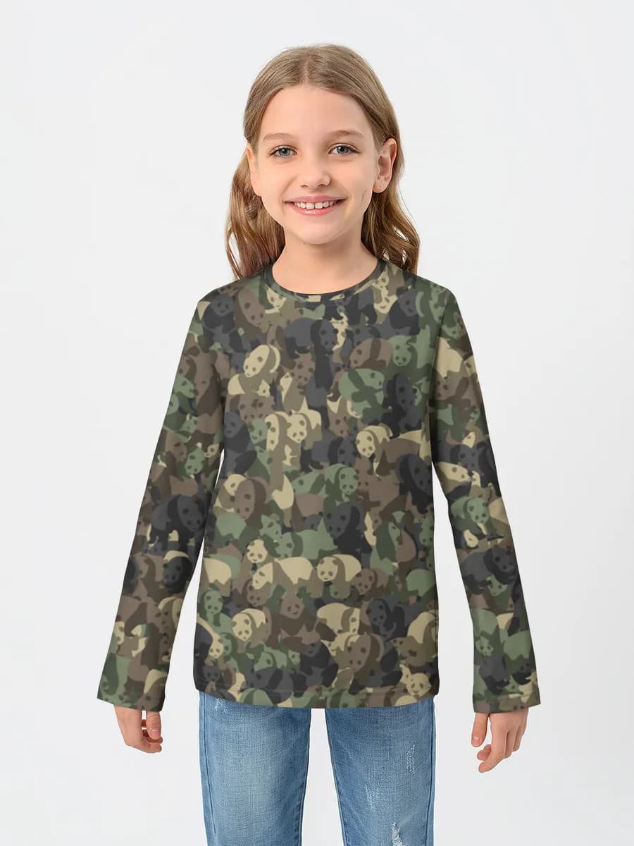 Children's cotton long sleeve shirt