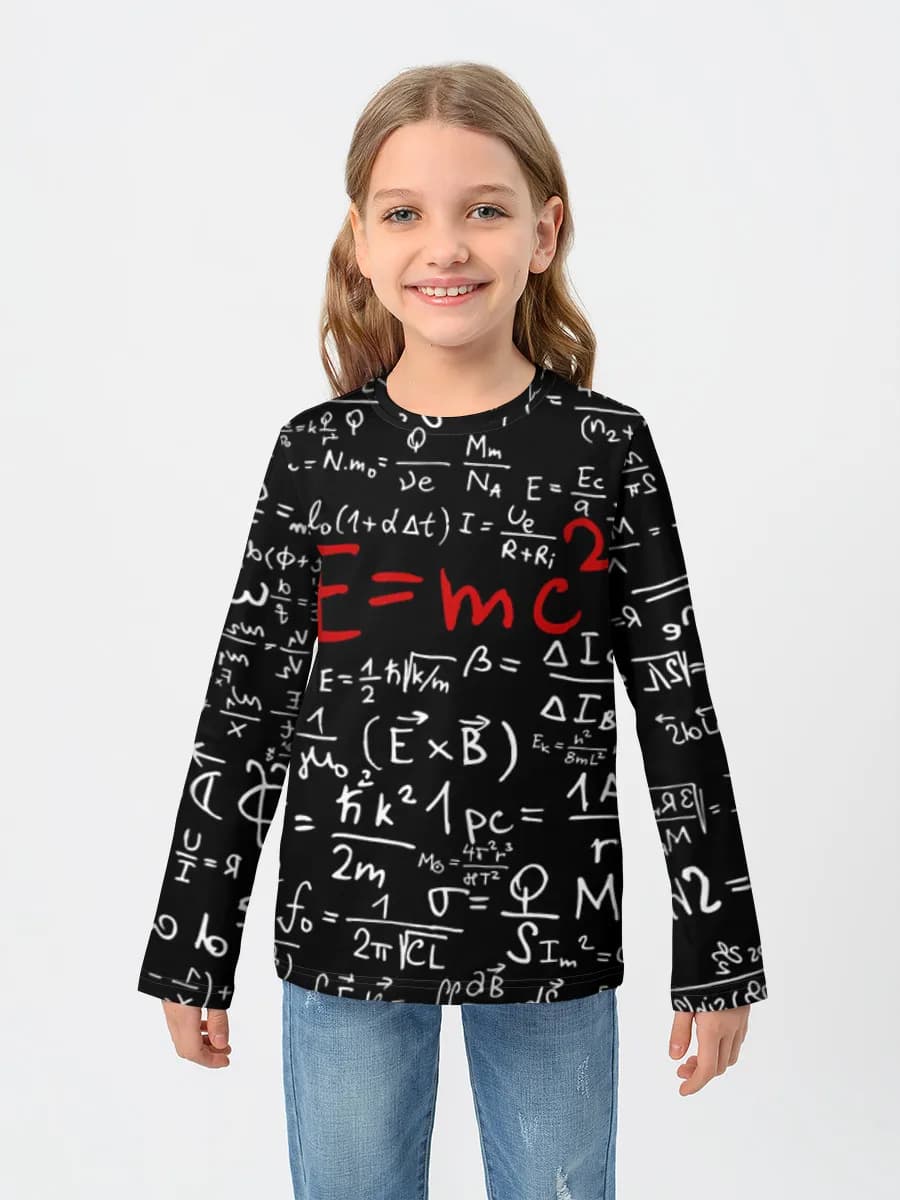 Children's cotton long sleeve shirt