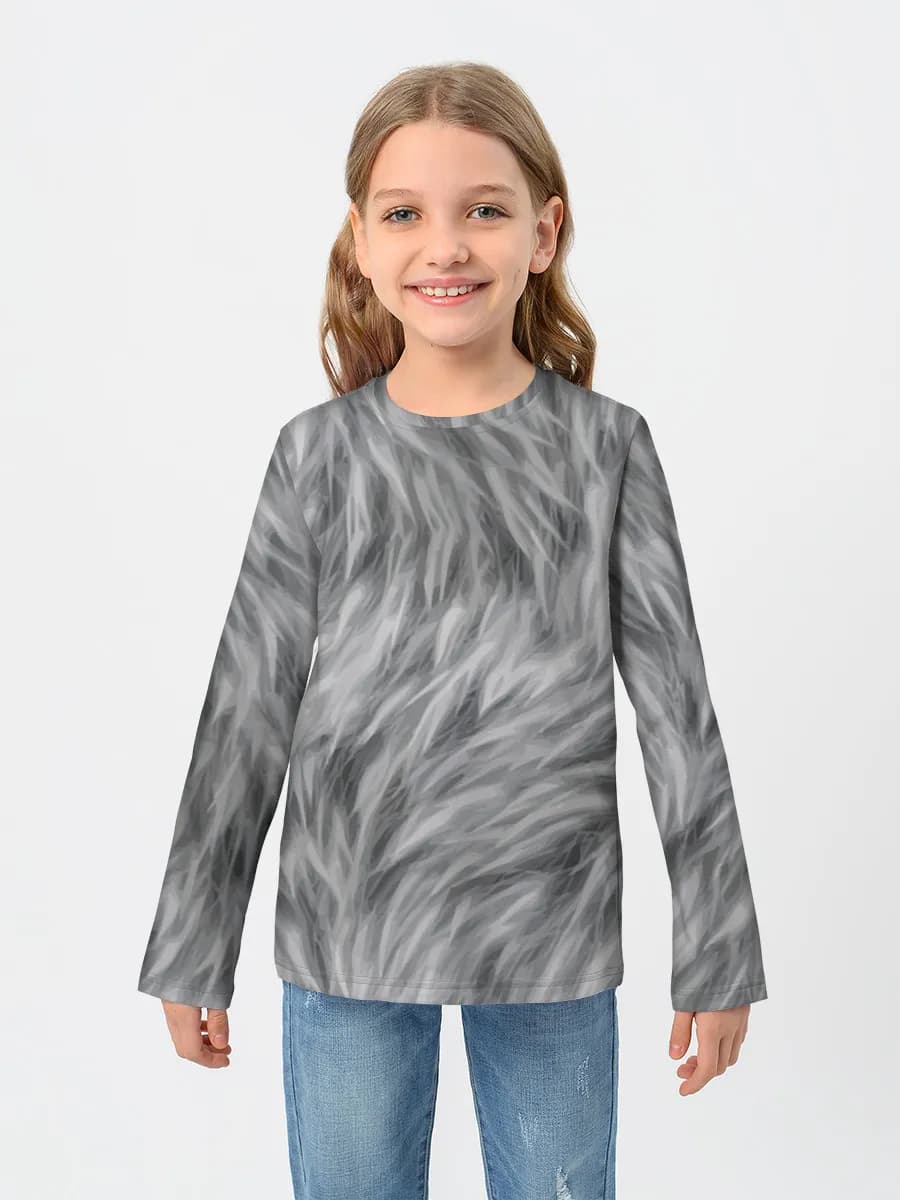 Children's cotton long sleeve shirt