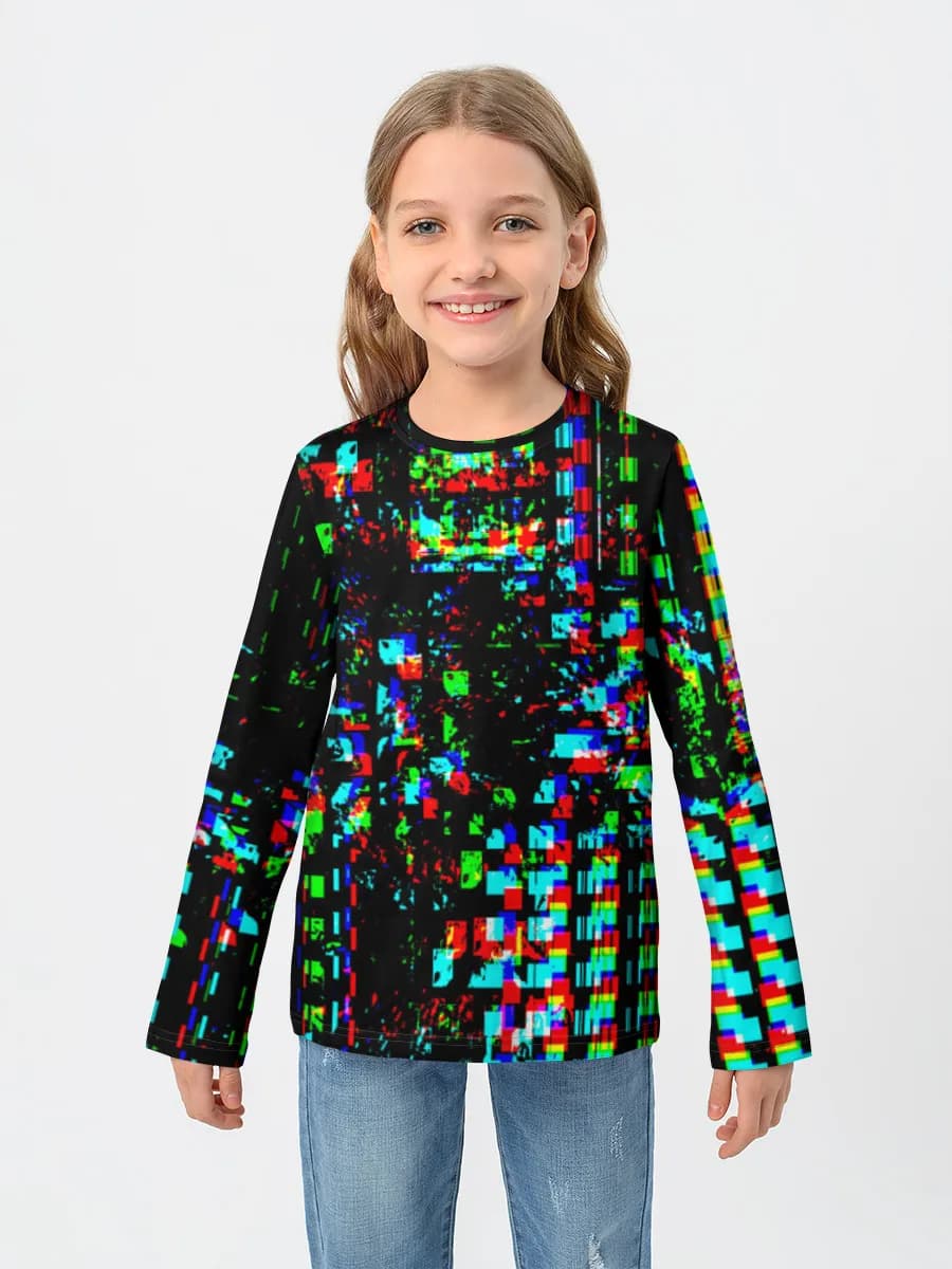 Children's cotton long sleeve shirt