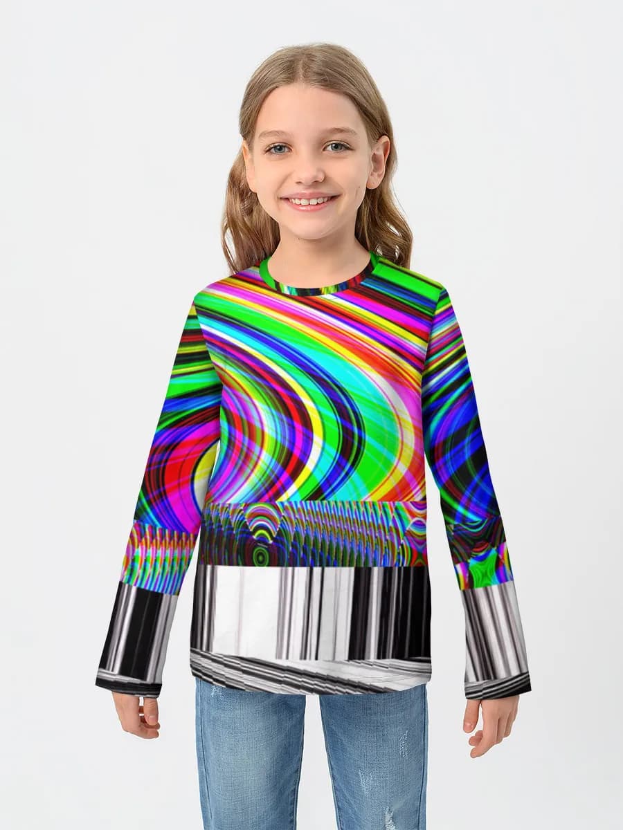 Children's cotton long sleeve shirt