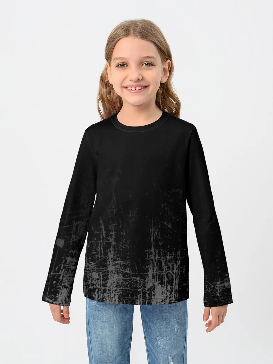 Children's cotton long sleeve shirt