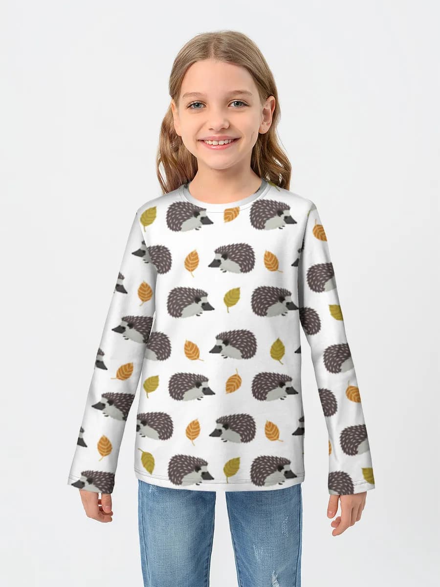 Children's cotton long sleeve shirt