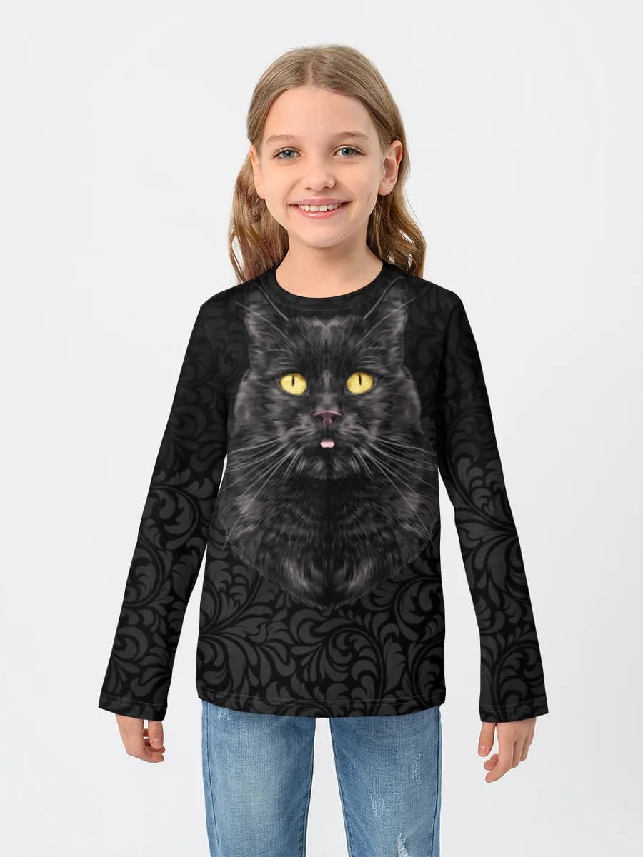 Children's cotton long sleeve shirt