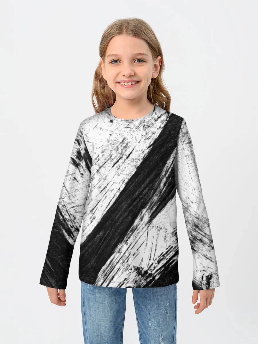 Children's cotton long sleeve shirt
